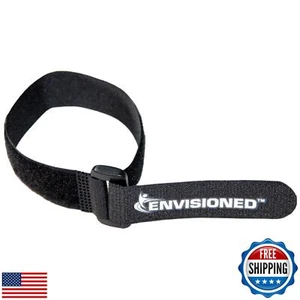 Reusable Cinch Straps 1" x 12" - 12 Pack, Multipurpose Quality Hook and Loop - Picture 1 of 5