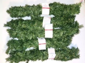 Lot of 5 - Canadian Pine Artificial Christmas Garland 9 ft. x 10 in. - Unlit - Picture 1 of 3