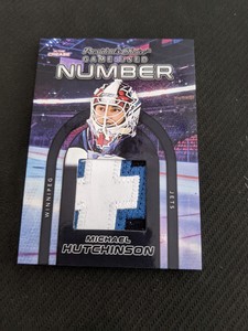 2022 PRESIDENTS CHOICE IN THE CREASE MICHAEL HUTCHINSON #ed 3/10 NUMBER PATCH