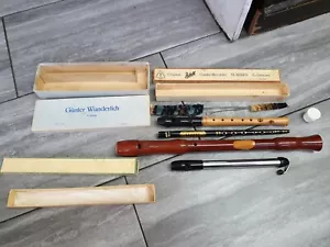 More details for recorders old job lot music instrument learn to play antique vintage musical 