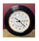 Kitchen Shades Metal Frame Wall Battery Clock  8.5" Tested