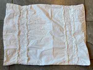 Simply Shabby Chic Kissenbezug weiß Spitze Rüschen Voll/Queen Sham Landhaus Kern - Bild 1 von 8