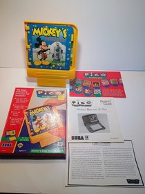 Sega Pico Game, Mickey&rsquo;s Blast Into The Past, Rare 1994 Vintage In Box