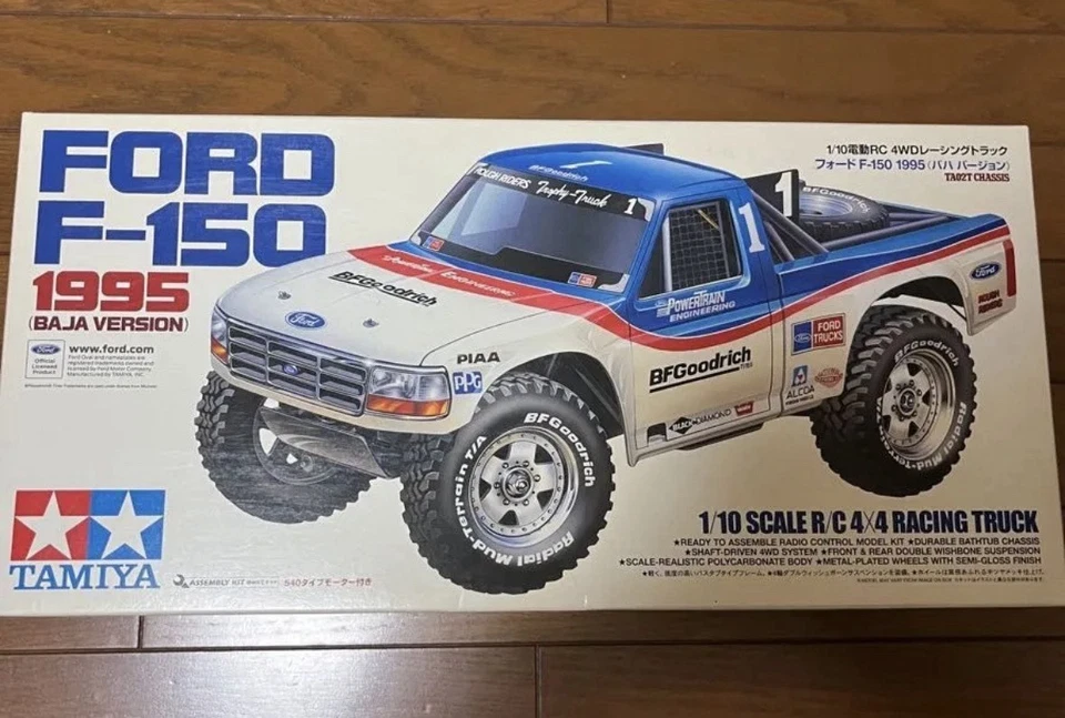 Tamiya Ford F-150 1995 Baja Version 1/10 Scale TA02T Chassis 4WD Electric RC - Image 1 of 4