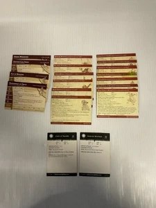Dungeons & Dragons Miniatures Game - 19 card Lot Commons RPG Game TSR WOTC - Picture 1 of 4