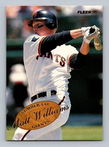 MATT WILLIAMS LUMBER CO. 1995 FLEER GIANTS - Picture 1 of 2