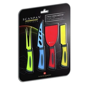 NEW Scanpan Spectrum Cheese Knife Set 4pce - Picture 1 of 2
