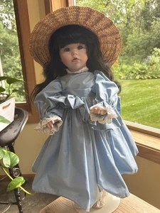 Linda M Rick The Doll Maker Leah Doll 45/1500 Sombrero Soporte De Colección En Caja Original - Imagen 1 de 20