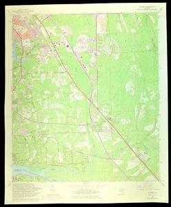 San Jose Map of Jacksonville Florida Greenland Deerwood Country Club Bayard - Picture 1 of 9