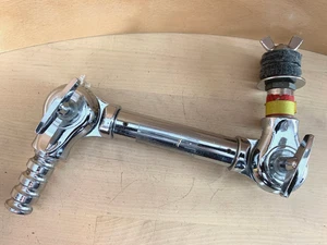 LUDWIG Modular Dog Bone Cymbal Arm Holder Mount Part Clamp Post Tilter 80s Vtg - Picture 1 of 7