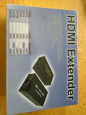 HDMI Extender Transmitter and Receiver Over Cat5e/6 - Image 1 of 2