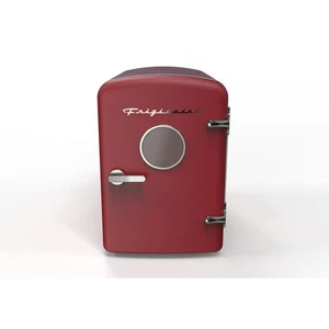 Frigidaire, 6 Can/4L Mini Personal Retro Fridge 9.90 x 7.10 x 10.6 Cooler -Red - Picture 1 of 4