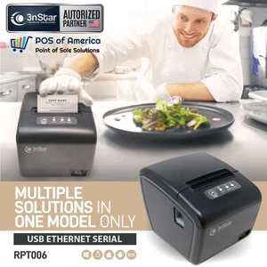 3nStar Direct Thermal Receipt Printer 80MM 3″ (RPT006S) USB Ethernet Serial - Picture 1 of 5