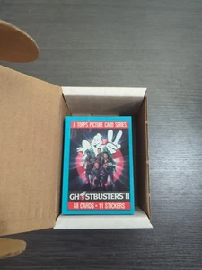 TOPPS GHOSTBUSTERS 2, COMPLETE TRADING CARD SET "88 + 11 STICKERS, 1989 - Picture 1 of 5