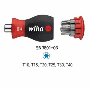 Wiha Stubby Magnetic Bit Holder Driver SB3801-03 - Picture 1 of 2