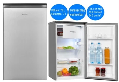 Exquisit Kühlschrank KS117-3-010E silber. B-WARE! - Bild 1 von 4