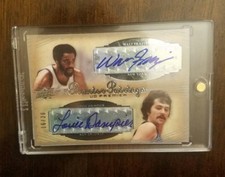 2007-08 Upper Deck Premier Pairings Walt Frazier Louie Dampier #PPFD AUTO /20 