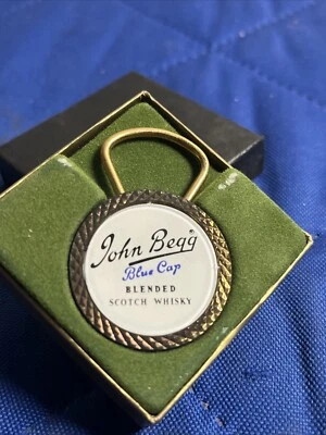 Abridor de botellas de whisky escocés mezclado gato azul John Begg de colección en caja original Foto 1 de 4