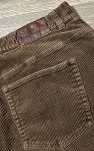 Lauren Ralph Lauren Bootcut High Rise Brown Corduroy Pants Size 14 (34x30) - Picture 1 of 13