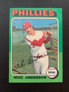 1975 Topps Baseball Card # 118 Mike Anderson - NM