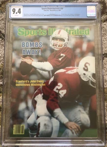 Sports Illustrated 1982 Newsstand John Elway FC CGC 9.4 highest graded pop 2/14 - Picture 1 of 2
