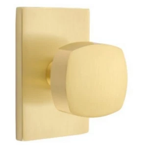 Emtek 5212FRKUS4 Freestone Privacy Door Knob Set, with Modern Rectangular Rose - Picture 1 of 1