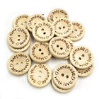 100 Pcs Botones Decorativos Para Manualidades Wooden Buttons