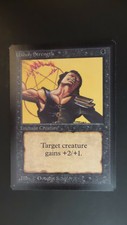 Beta ** Unholy Strength ** Mtg Magic (EX+/LP) #1