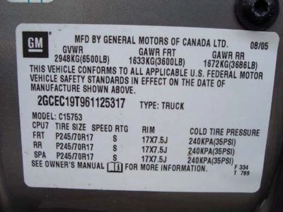 99 00 01 02 03 04 05 06 07 SILVERADO 1500 UPPER CONTROL ARM FRONT 446984 - Image 1 of 4