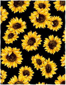 58 X 80 Inch Sunflower Print Super Soft Throw Blanket for Bed Couch Sofa Lightwe - Picture 1 of 5