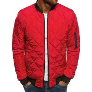 Men's Bomber Outwear Sports Jacket Quilted Casual Loose Winter Coat Warm Jackets - Picture 1 of 30