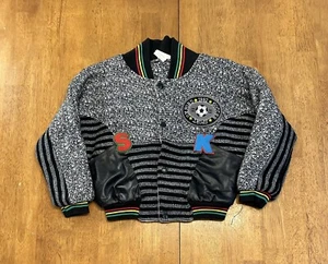 Vintage 90s Oxford Sport Soccer YOUTH Varsity Jacket Size 7 1992 Great Flamingo - Picture 1 of 6