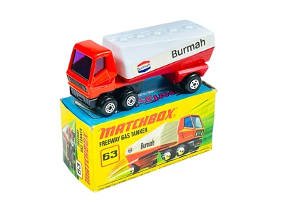 Matchbox Lesney Superfast MB63 Burmah Freeway Gas Tanker w/I Style Box - Image 1 of 4