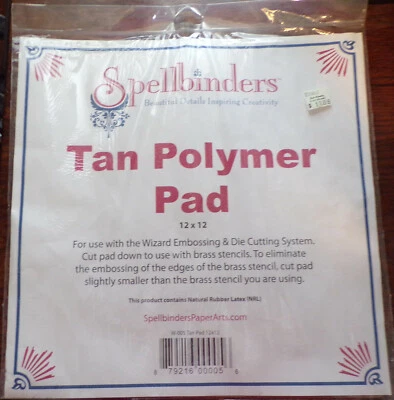 Spellbinders Large Embossing Pads 12"x12" Spellbinders Part W-005 - Image 1 of 2