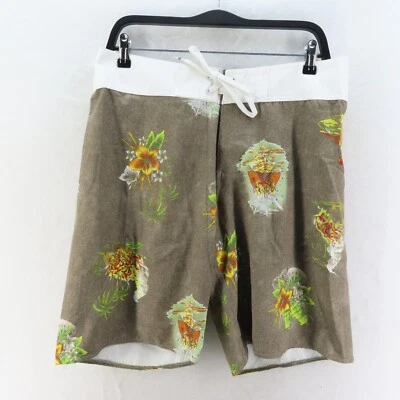 Billabong Board Shorts Mens Adult Size 34 Dark Green Surf Swim - image 1 of 4