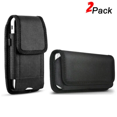 1/2 Horizontal Vertical Estuche Funda Cubierta Clip Cinturón Lazo para Teléfonos Grandes Foto 1 de 4
