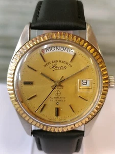 WEST END WATCH CO. PRESIDENT DAY 25J AUTOMATIC K.5028 SWISS MEN'S FULL WORKING - Picture 1 of 20