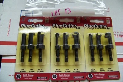 Milescraft 3 Piece Plug Cutting Set LOT OF 3 - Image 1 of 2