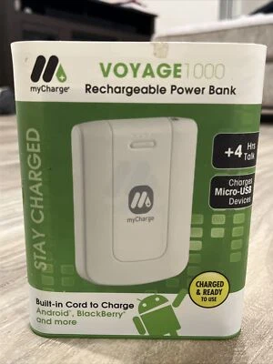 myCharge Power Bank RFAM-0206 Voyage Portable Battery Android BlackBerry NIP - Image 1 of 3