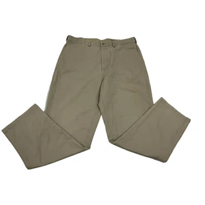 Men's Khaki Cabela's Outfitter Series Pants Adjustable Waist Flat Front 40 X 34 - Picture 1 of 11