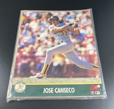 1991 Impel Line Drive Action Photo Jose Canseco Oakland Athletics MLB -single