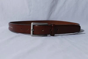 Cintura uomo Massimo Dutti in pelle marrone con punto spago 36 - Foto 1 di 9