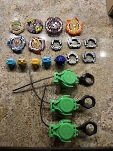 Beyblade Lot 5 Whole Beybalde Sets + 3 Spinners