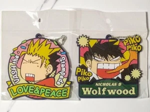 TRIGUN STAMPEDE EXHIBITION Vash & Nicholas Rubber Coaster chain set of 2 - Picture 1 of 7