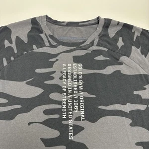 Gold's Gym T-Shirt Erwachsene XL Advance Apparel Camouflage schwarz grau Legacy of Strength - Bild 1 von 12