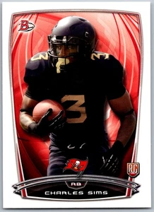 Tarjeta de fútbol americano 2014 Bowman 85 Charles Sims Rookies Tampa Bay Buccaneers - Imagen 1 de 2