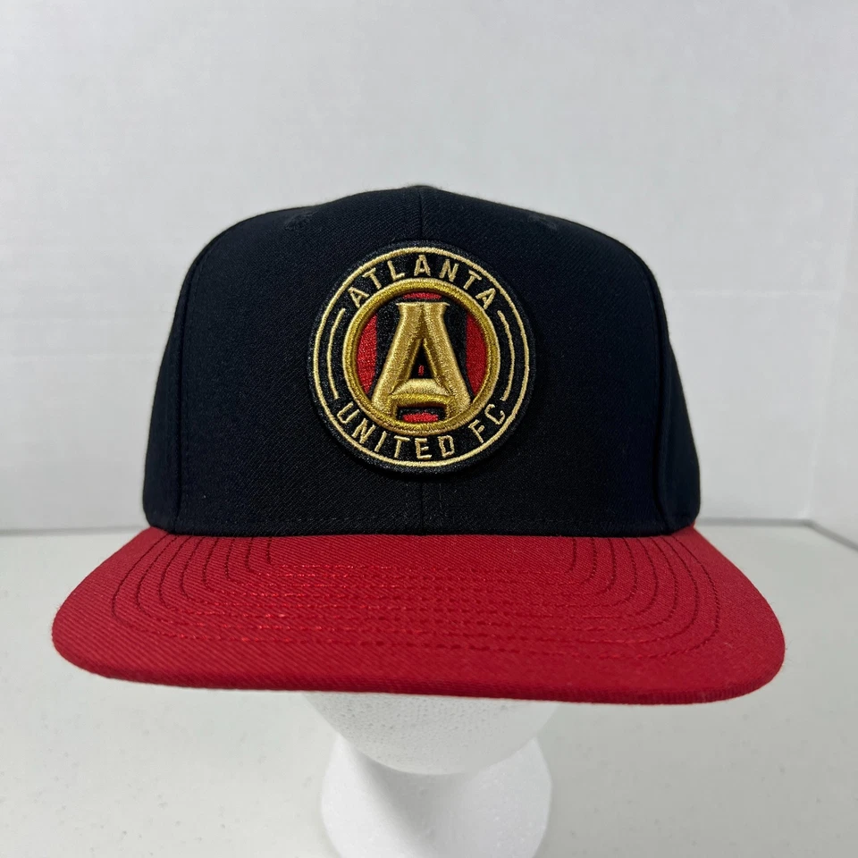 MLS Hombres Talla Única Negro Rojo Atlanta United FC Icónico Ajustable Snapback Sombrero Nuevo con Etiquetas Foto 1 de 4