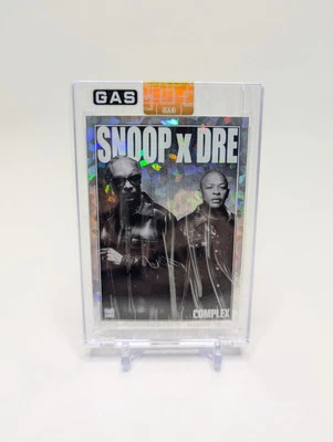 Complex x Snoop Dogg & Dr Dre GAS CRACKED ICE Foil Trading Card 37/300 - Image 1 of 4