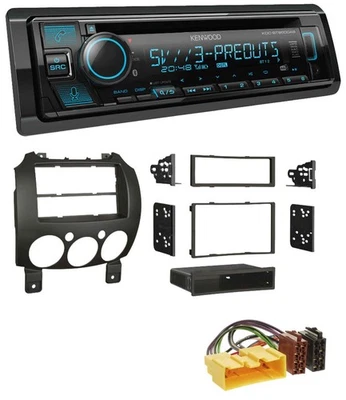 Kenwood Bluetooth USB CD MP3 DAB Autoradio für Mazda 2 (ab 2007) - Bild 1 von 4
