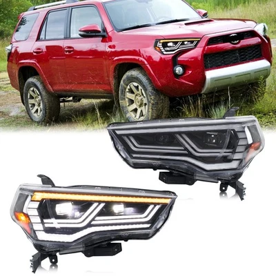 LED Headlights for Toyota 4Runner 2014-2024 Projector Front Lamps Pair Assembly - Image 1 of 4